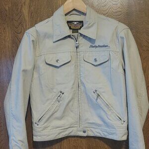 Harley Davidson Tan Khaki Jacket Womens XS